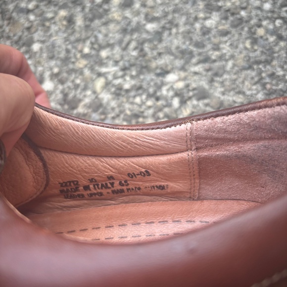 Bostonian Strada Leather Oxford Dress Shoes Loafers Brown Mens US Shoe Size 10 - Picture 4 of 5